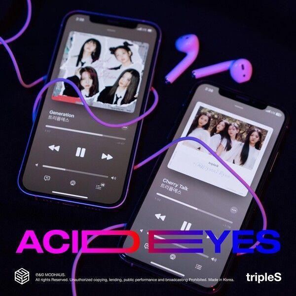 Portada de Sencillo/EP "Acid Eyes <Cherry Gene>", de tripleS