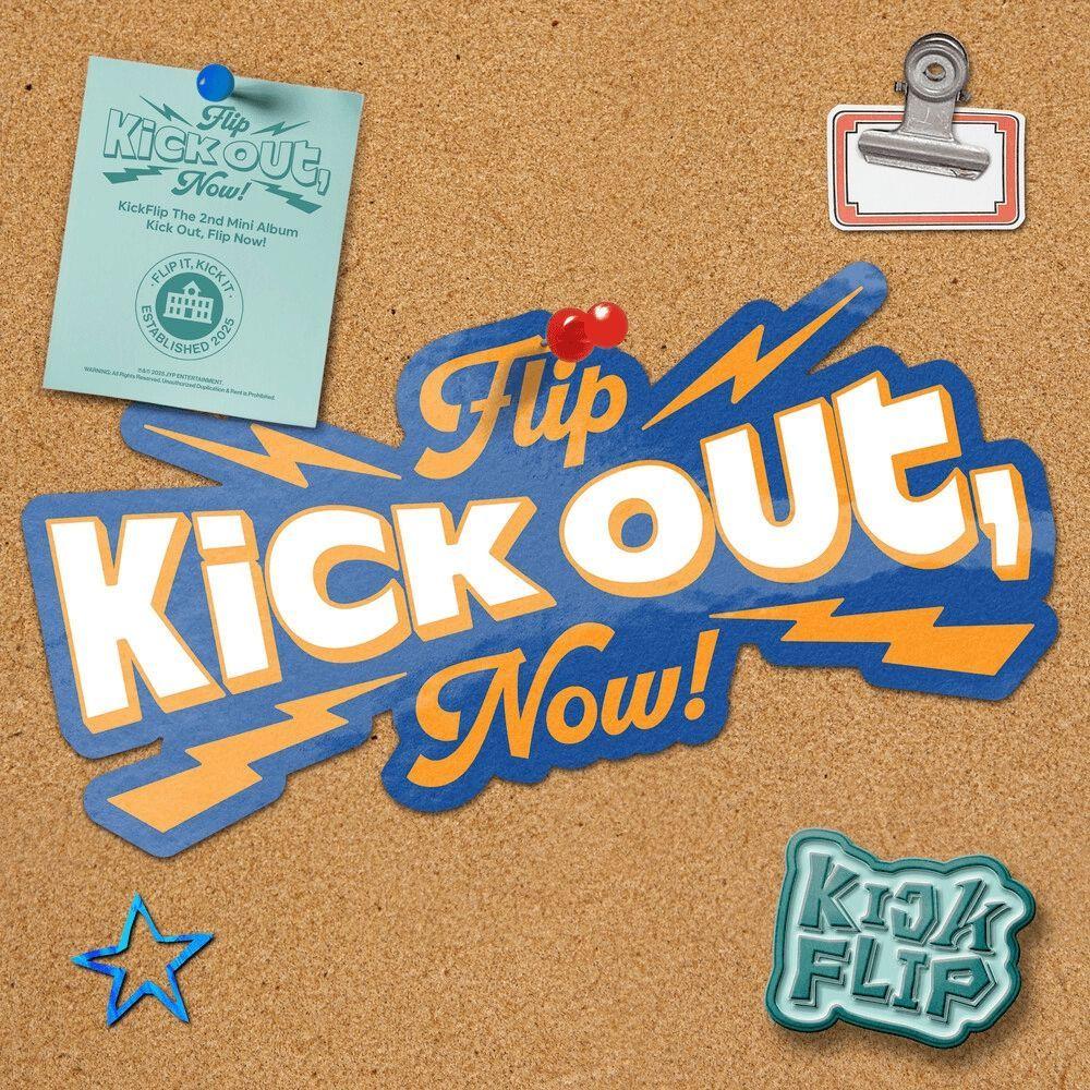 Portada de Álbum "Kick Out, Flip Now!", de KickFlip (K-pop)