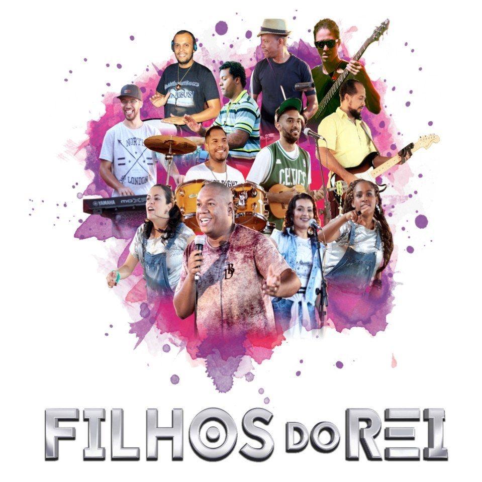 Portada de Álbum "Com Jesus a Vida é Festa", de Filhos do Rei