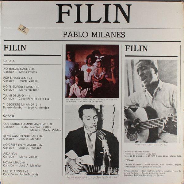 Portada del álbum "Filin", de Pablo Milanés