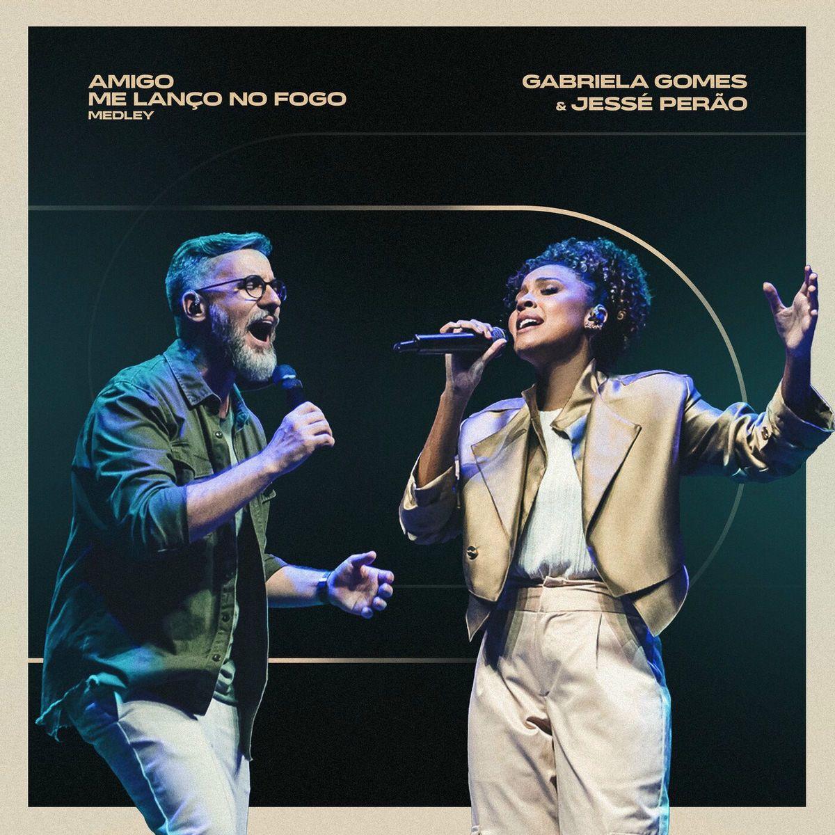Portada de Sencillo/EP "Amigo / Me Lanço No Fogo (part. Jessé Perão)", de Gabriela Gomes