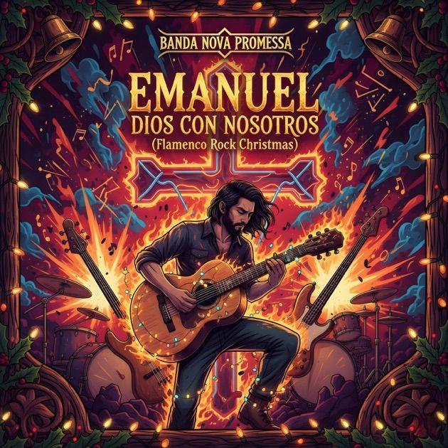 Portada de Sencillo/EP "Emanuel Dios Con Nosotros (Flamenco Rock Christmas)", de Banda Nova Promessa