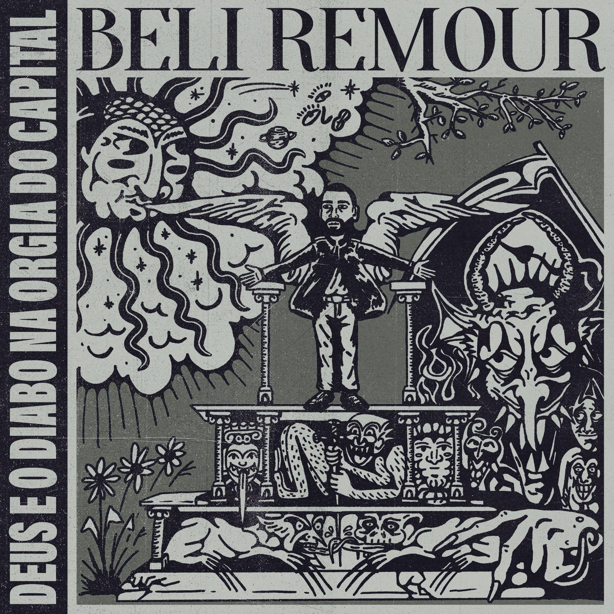 Portada de Álbum "Deus e o Diabo Na Orgia do Capital", de Beli Remour