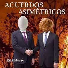 Portada de Sencillo/EP "Acuerdos asimétricos", de Riki Musso