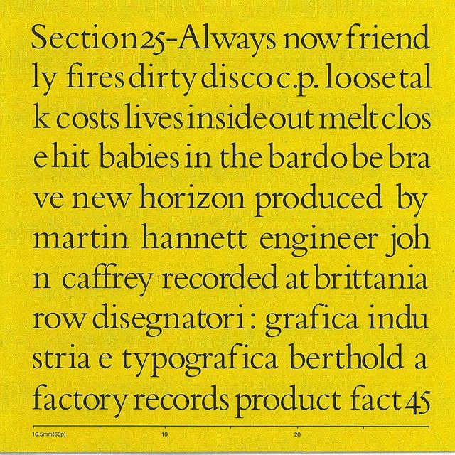 Portada de Álbum "Always Now", de Section 25