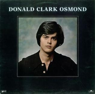 Portada de Álbum "Donald Clark Osmond", de Donny Osmond