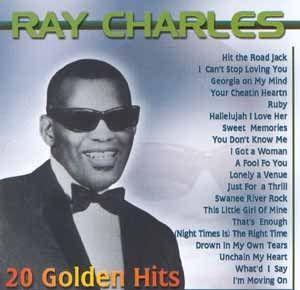 Album cover of "20 Golden Hits" by Ray Charles