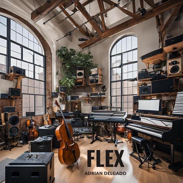 Portada de Sencillo/EP "Flex", de Adrian Delgado