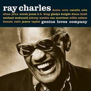 Album cover of "Genius Loves Company" by Ray Charles