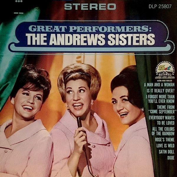 Album cover of "Great Performers" by The Andrews Sisters