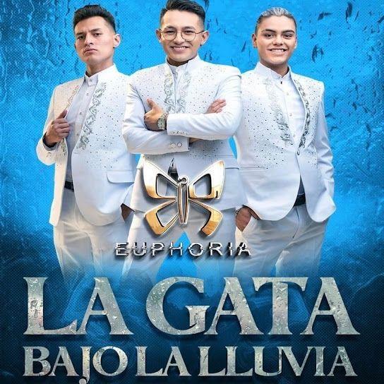 Portada de Sencillo/EP "La gata bajo la lluvia ", de Agrupación Euphoria