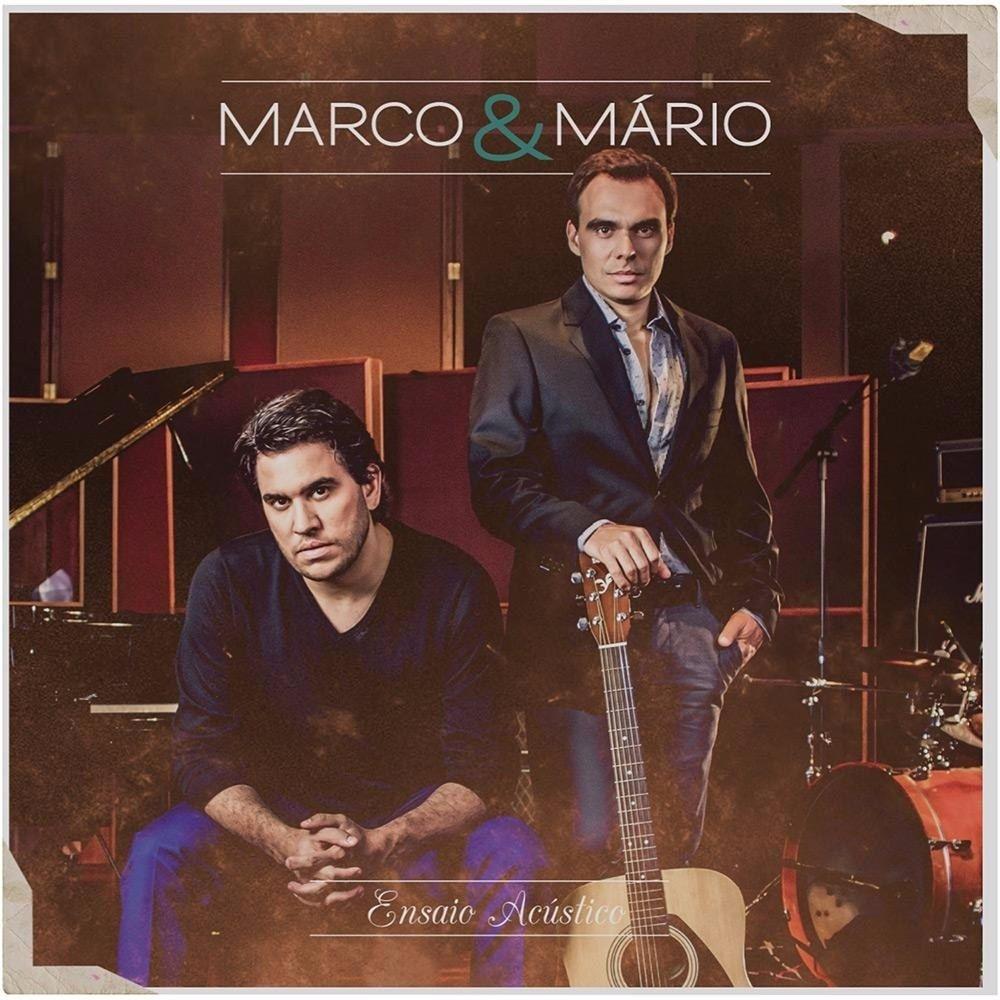 Capa do Álbum "Ensaio Acústico", de Marco e Mario