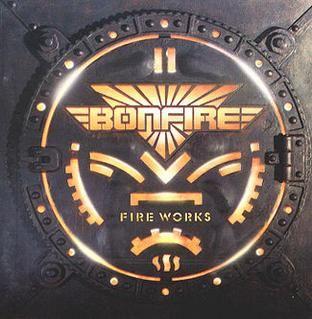 Portada de Álbum "Fire Works", de Bonfire