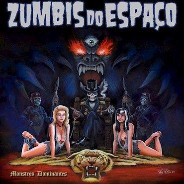 Portada de Álbum "Monstros Dominantes", de Zumbis do Espaço