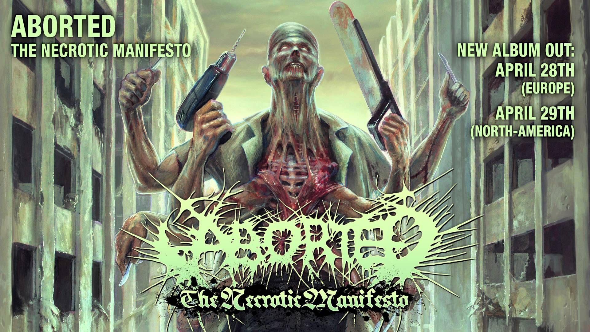 Portada de Álbum "The Necrotic Manifesto", de Aborted