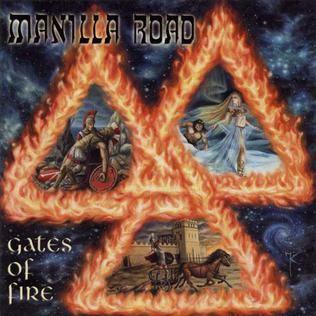 Portada de Álbum "Gates Of Fire", de Manilla Road