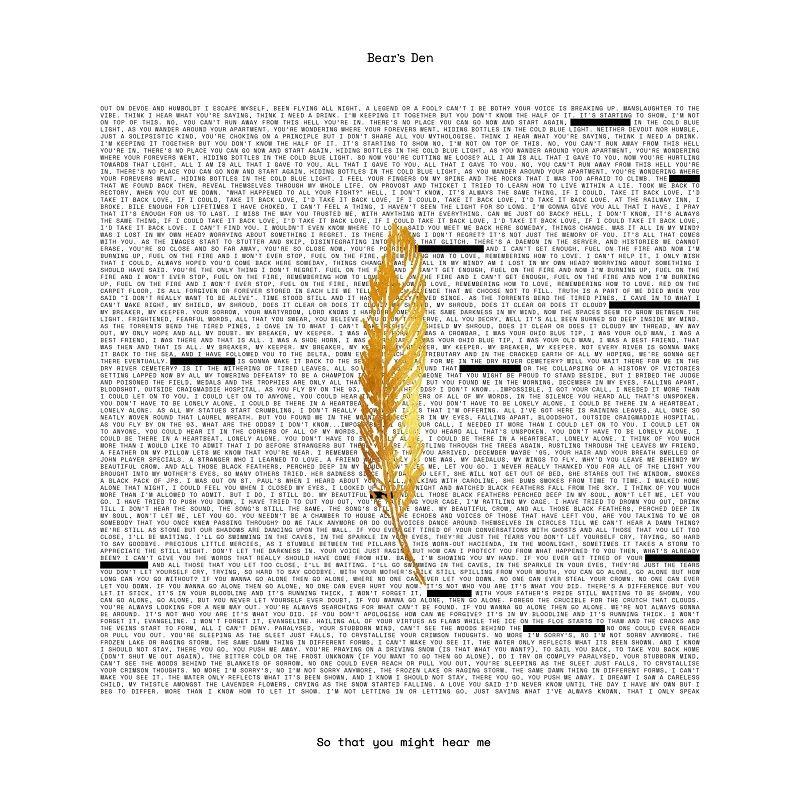 Portada de Álbum "So That You Might Hear Me", de Bear's Den