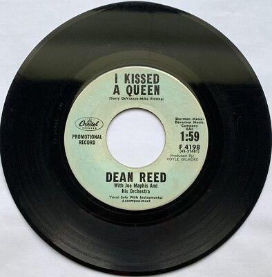 Capa do Single/EP "I Kissed A Queen ", de Dean Reed