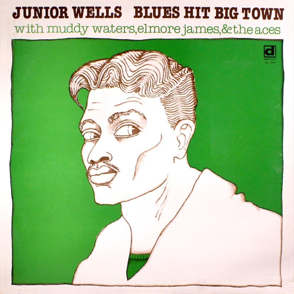 Capa do Álbum "Blues Hit Big Town", de Junior Wells