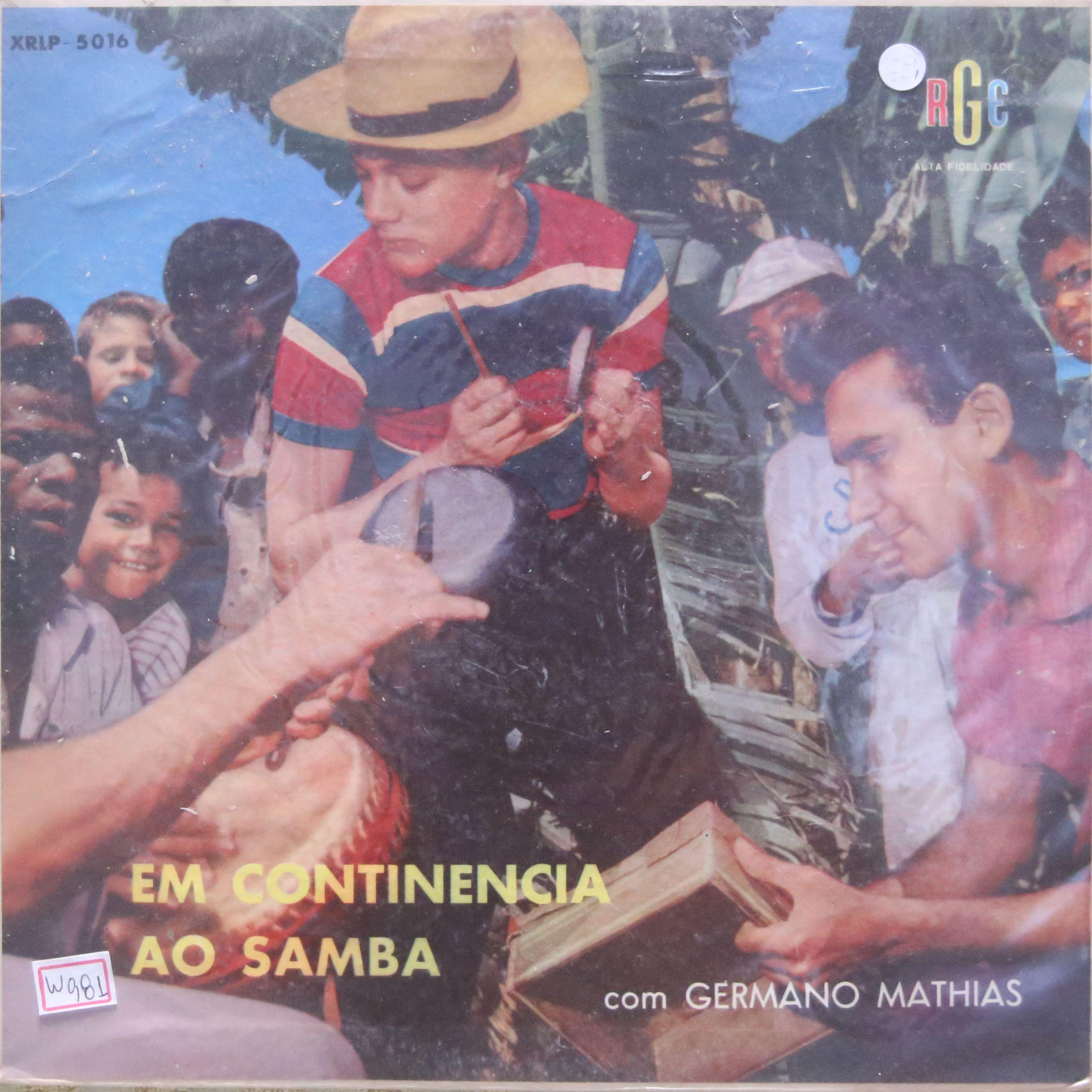 Capa do Álbum "Em Continência ao Samba", de Germano Mathias