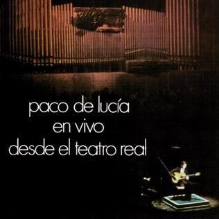 Portada de Álbum "En Vivo Desde El Teatro Real", de Paco De Lucia