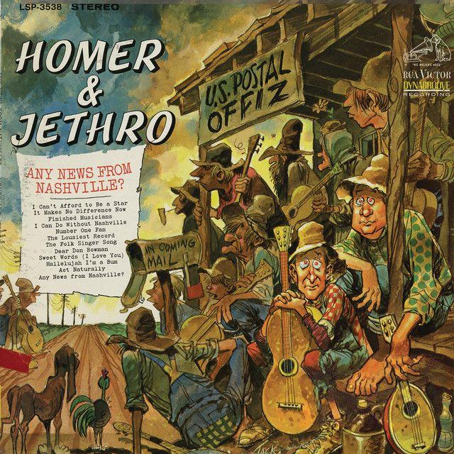 Portada de Álbum "Any News From Nashville?", de Homer & Jethro
