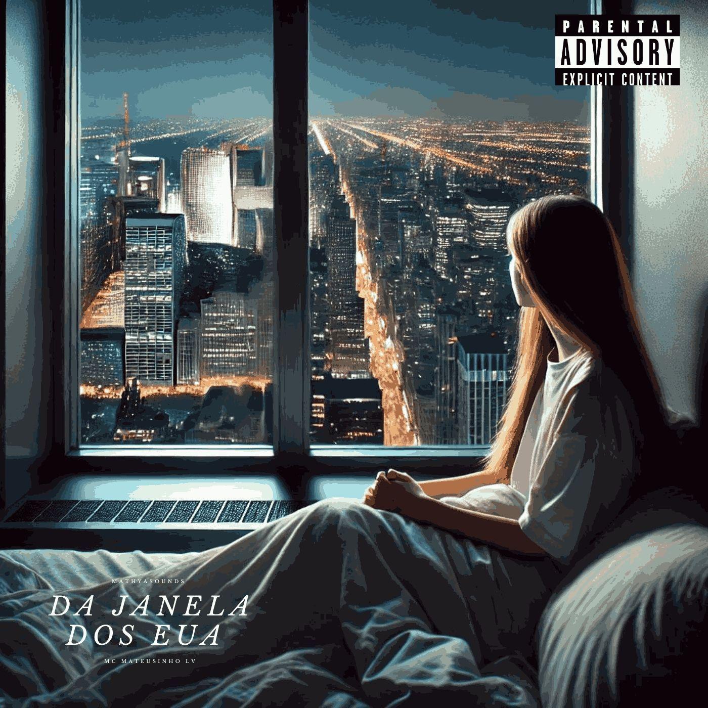 Portada de Álbum "Da Janela Dos EUA", de MC Mateusinho PV