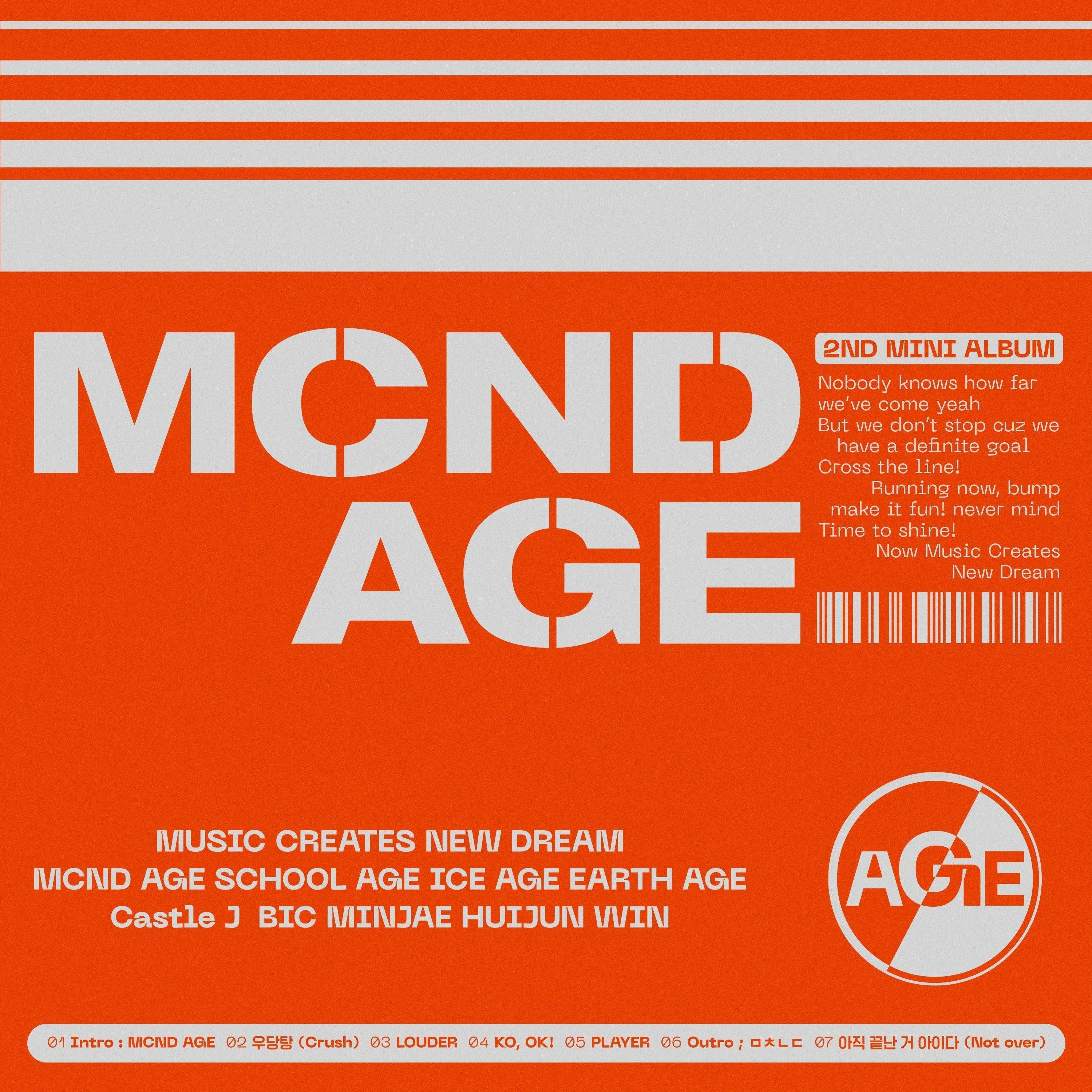 Capa do Single/EP "MCND AGE", de MCND