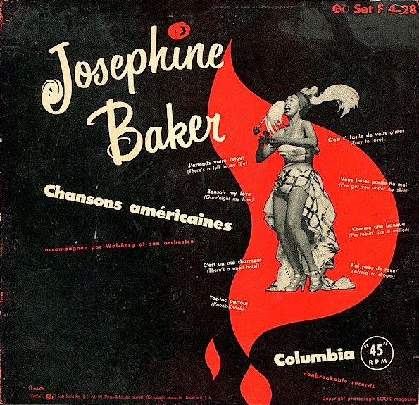 Portada de Álbum "Chansons Américaines", de Joséphine Baker