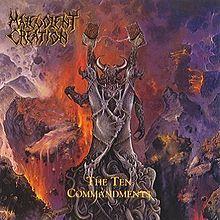 Portada de Álbum "The Ten Commandments", de Malevolent Creation