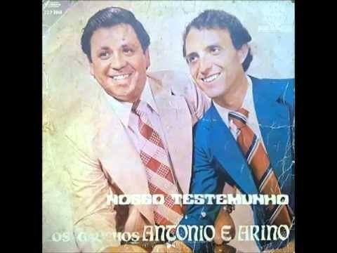Capa do Álbum "Nosso Testemunho", de Antonio e Arino
