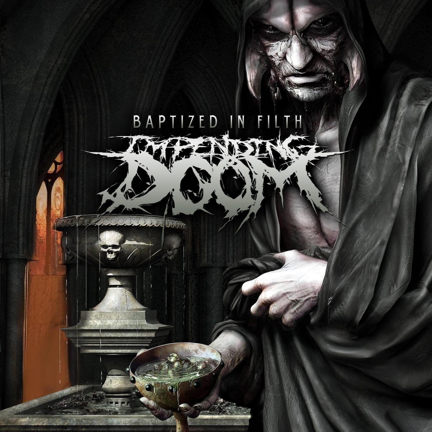 Portada de Álbum "Baptized In Filth", de Impending Doom