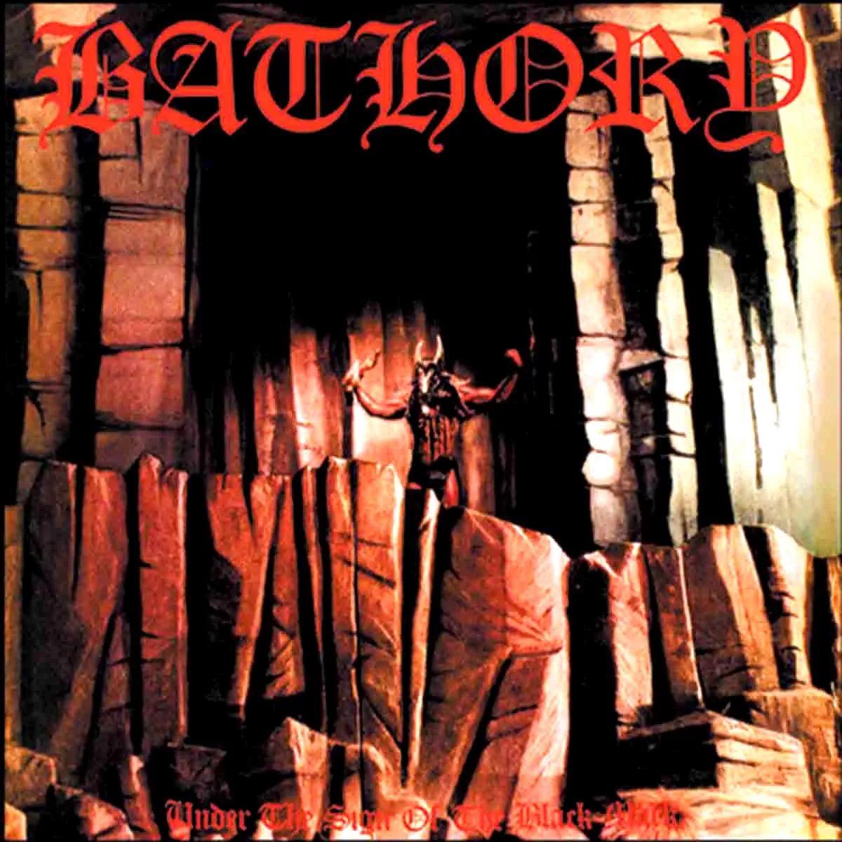 Capa do Álbum "Under The Sign Of The Black Mark", de Bathory