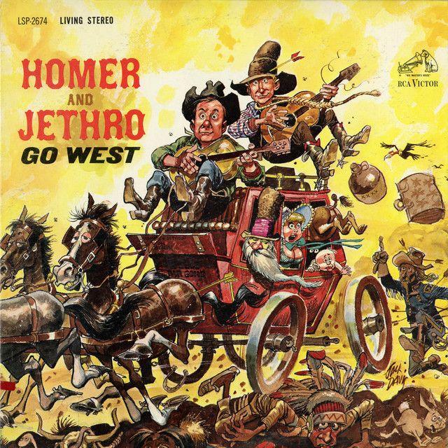 Portada de Álbum "Go West", de Homer & Jethro