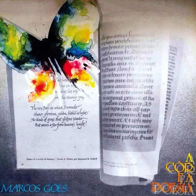 Portada de Álbum "A Cor e a Poesia", de Marcos Góes