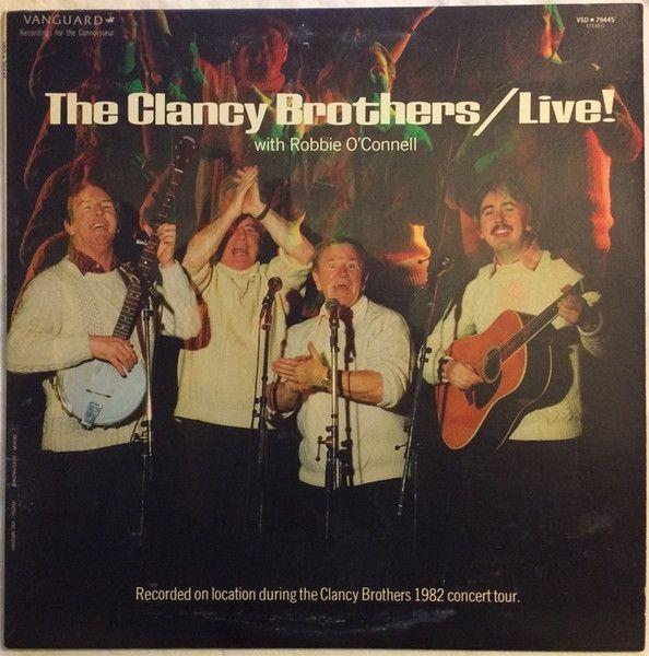 Portada de Álbum "Live!", de The Clancy Brothers