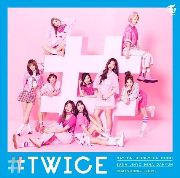 Portada de Sencillo/EP "#TWICE", de TWICE