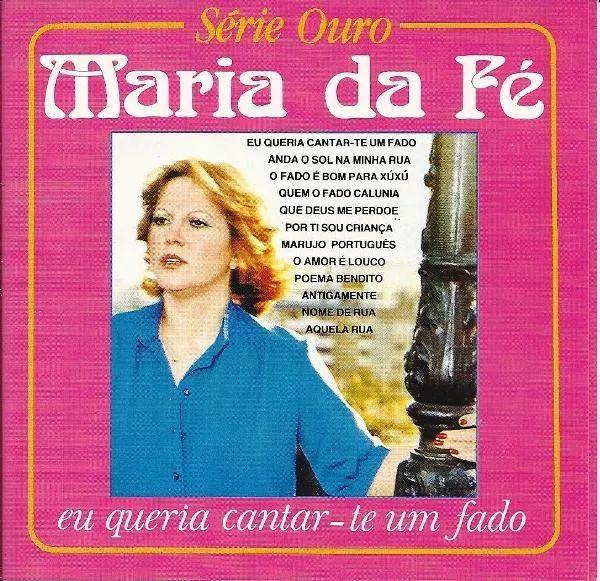 Capa do Álbum "Eu Queria Cantar Te Um Fado", de Maria da Fé