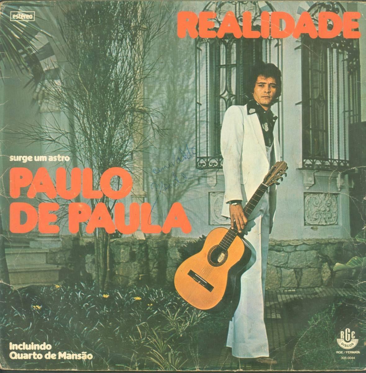 Portada de Álbum "Realidade", de Paulo de Paula