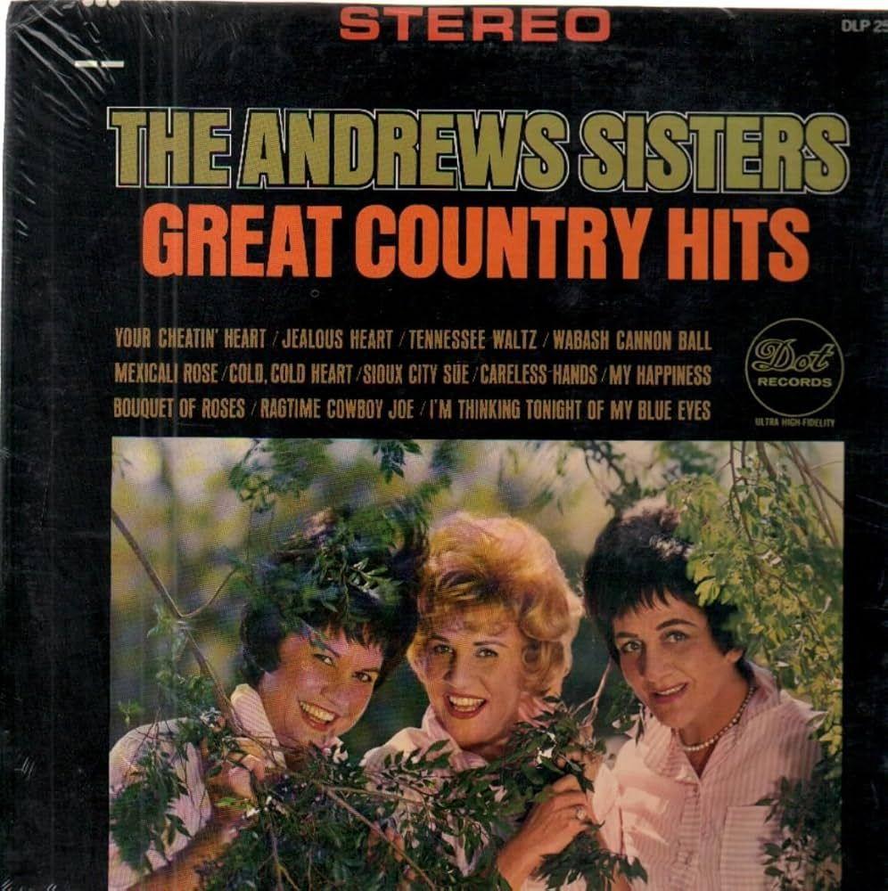 Album cover of "Great Country Hits" by The Andrews Sisters