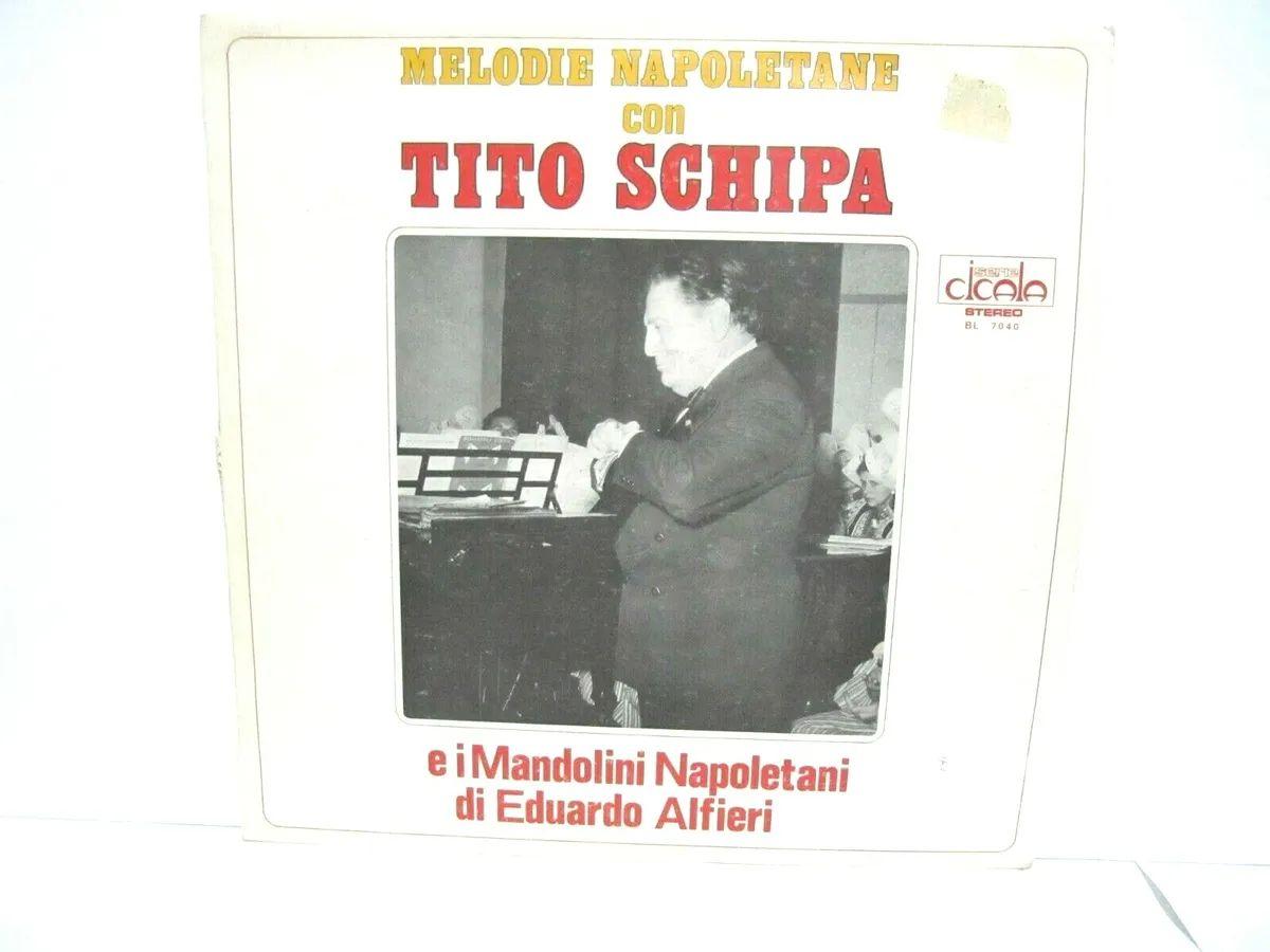 Capa do Álbum "Melodie Napoletane Con Tito Schipa e I Mandolini Napoletani di Eduardo Alfieri", de Tito Schipa