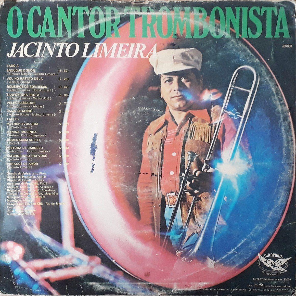 Capa do Álbum "O Cantor Trombonista", de Jacinto Limeira