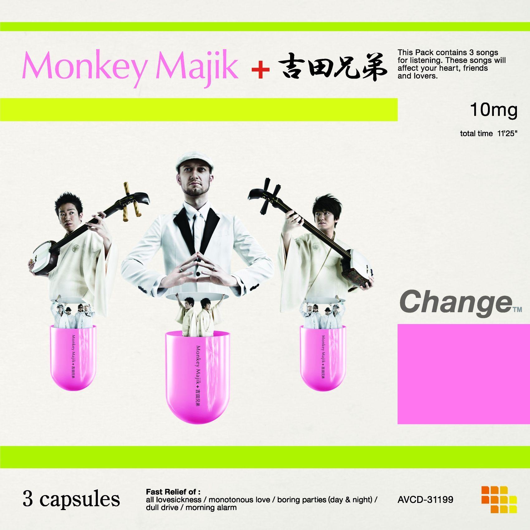Single/EP cover of "Change" by Monkey Majik