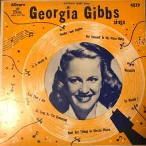 Capa do Álbum "Georgia Gibbs Sings", de Georgia Gibbs