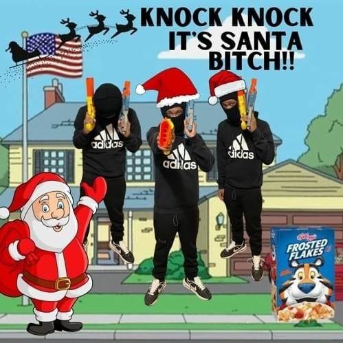 Portada de Álbum "Knock Knock It's Santa Bitch!", de Yuno Miles