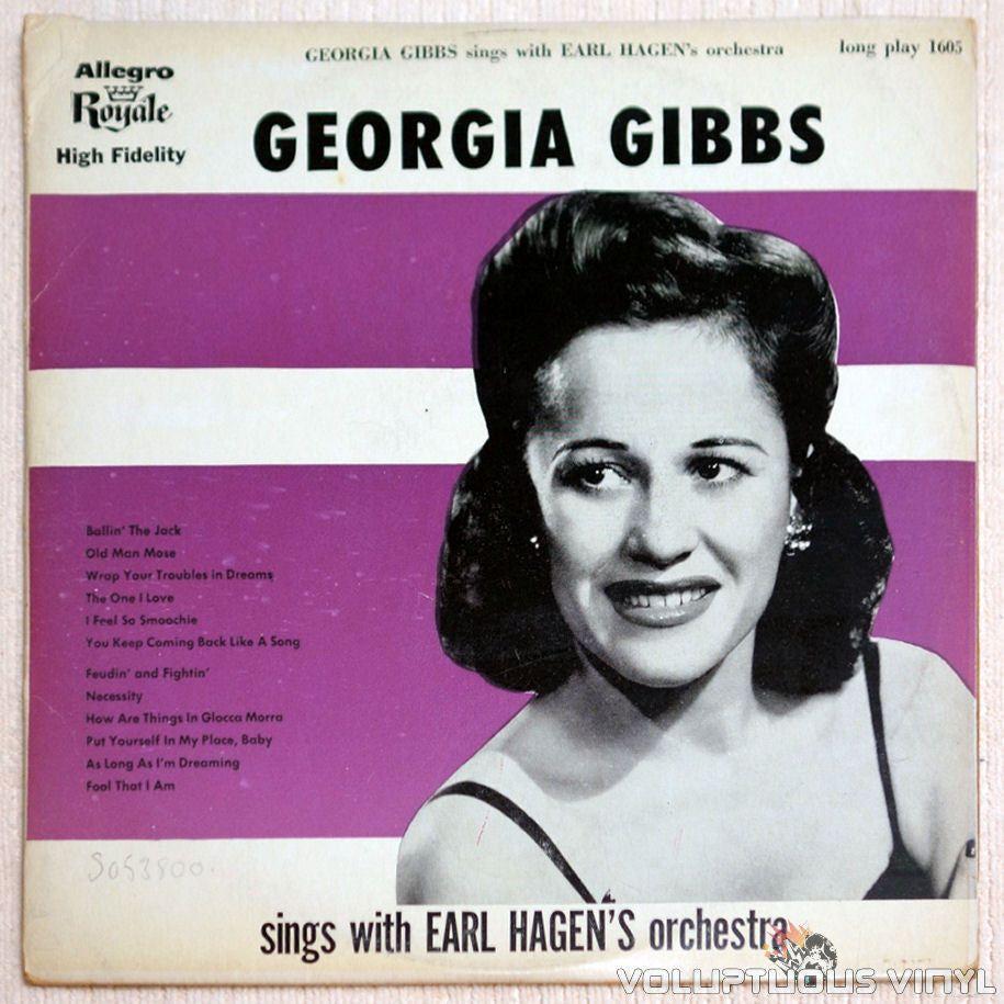 Capa do Álbum "Sings With Earl Hagen's Orchestra", de Georgia Gibbs