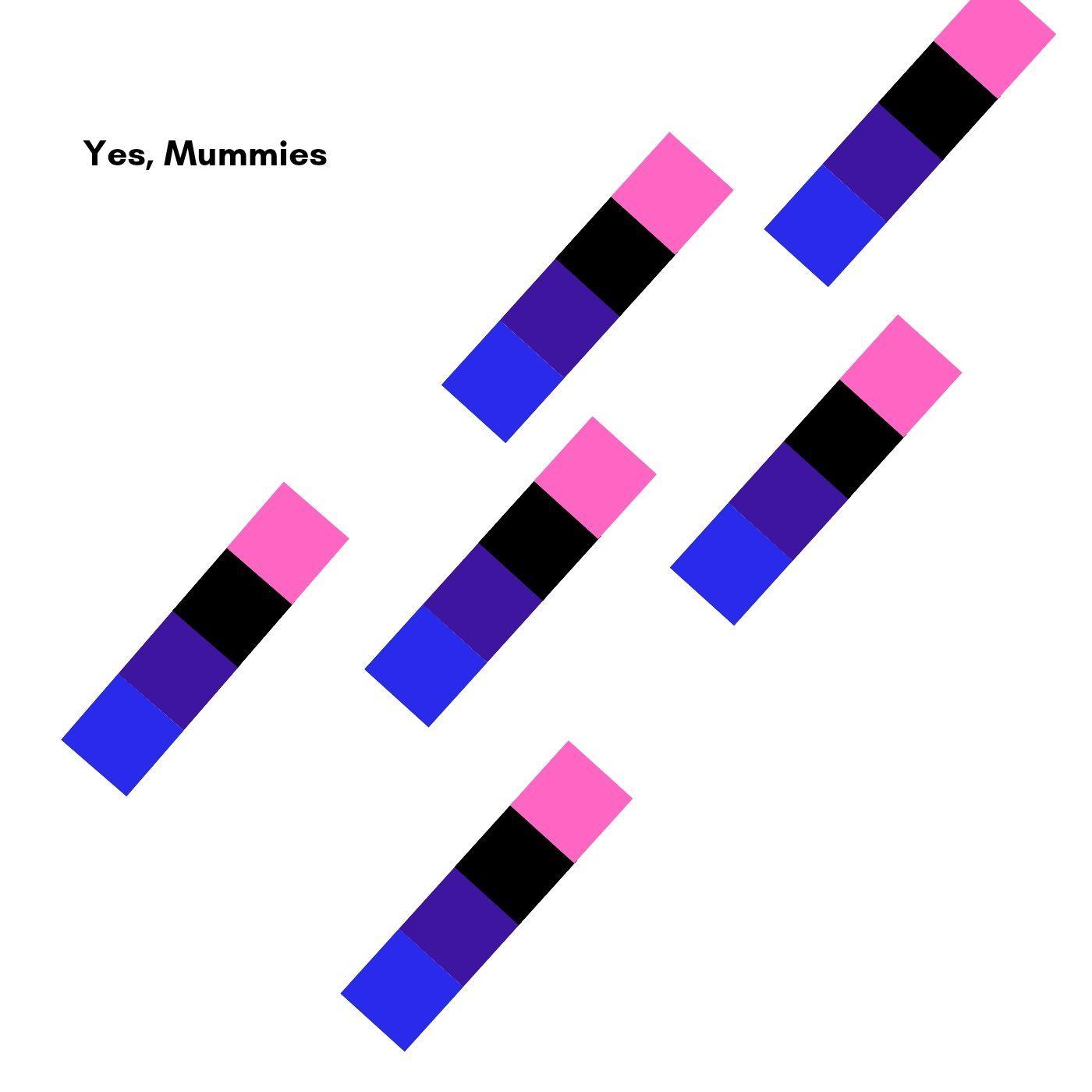 Portada de Sencillo/EP "Yes, Mummies", de The Mummies And Their Friends