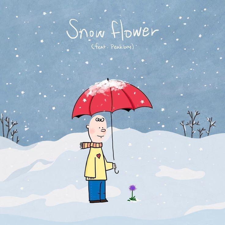Portada de Sencillo/EP "Snow Flower (feat. Peakboy)", de V