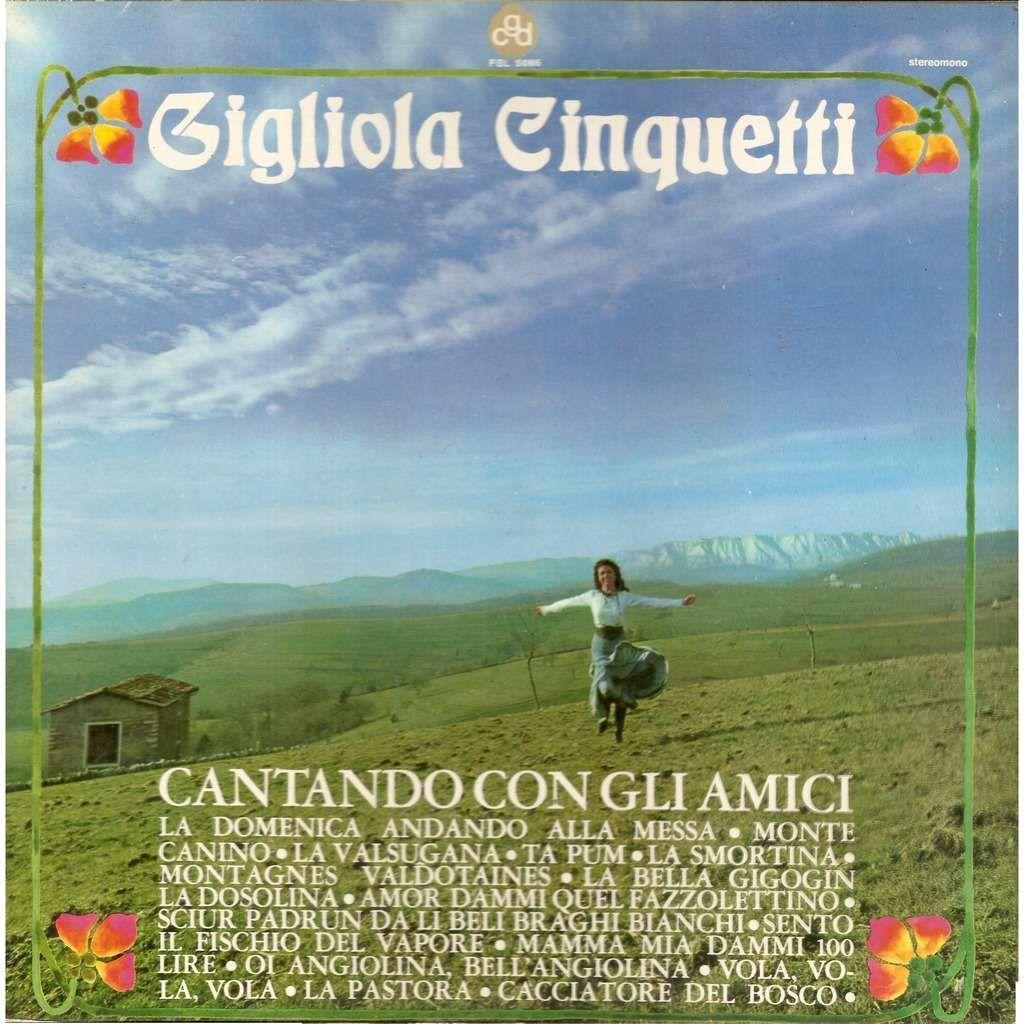 Portada de Álbum "Cantando Con Gli Amici", de Gigliola Cinquetti