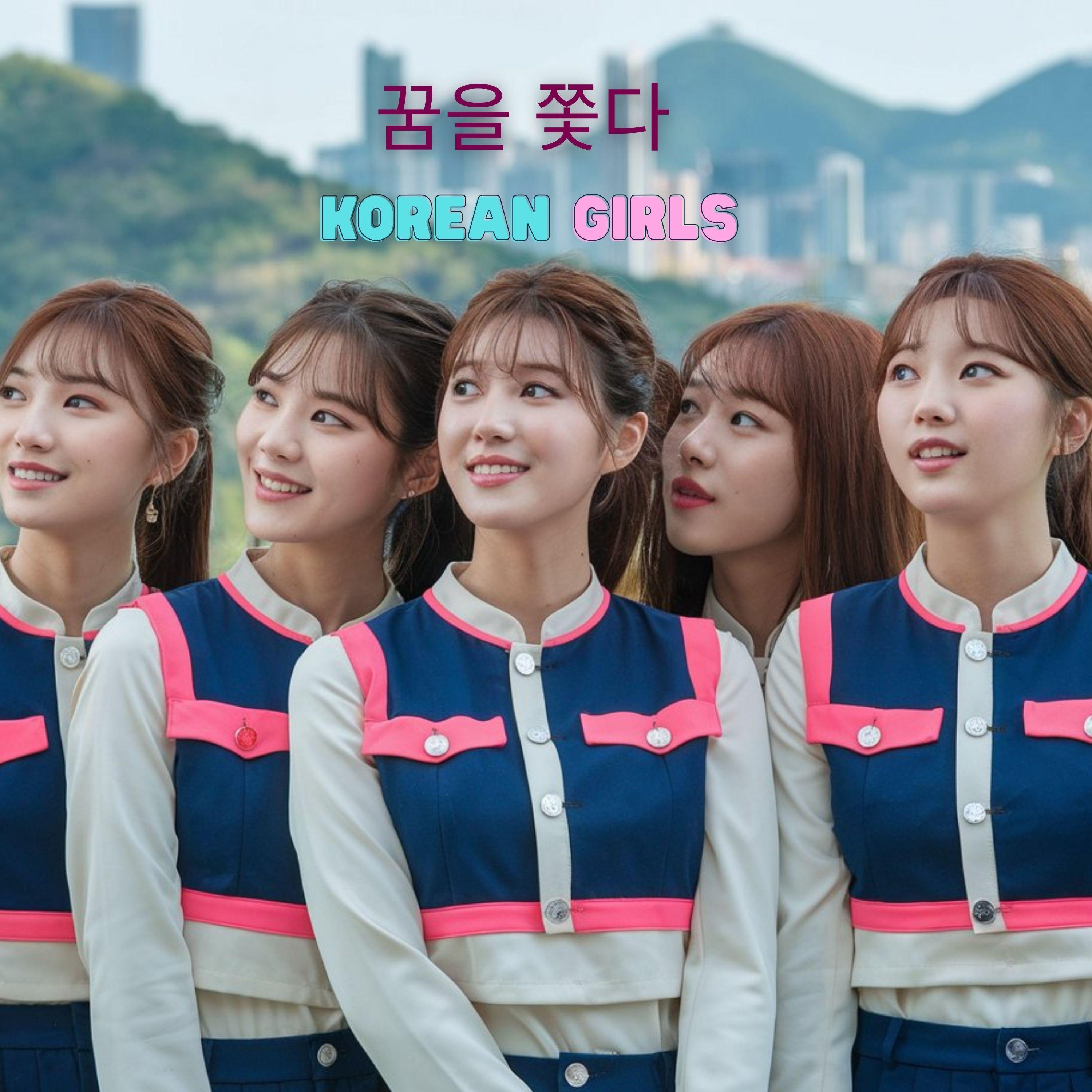 Portada de Sencillo/EP "꿈을 쫓다", de Korean Girls